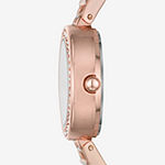 Geneva Womens Crystal Accent Rose Goldtone Bracelet Watch Fmdjm249