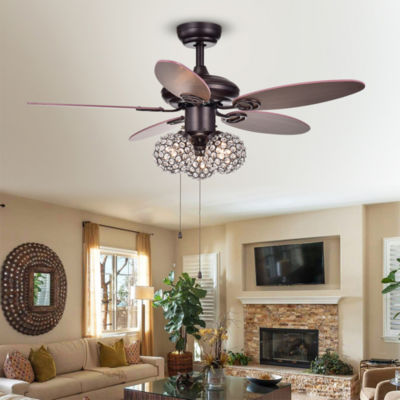 Casimer 5 Blade 3 Light Crystal Bronze 42 Ceiling Fan