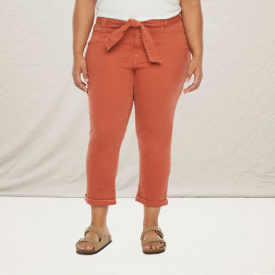 high rise cropped pants