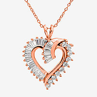 Details about   Real 14kt Yellow and Rose Gold CZ Children's Cross Heart Pendant