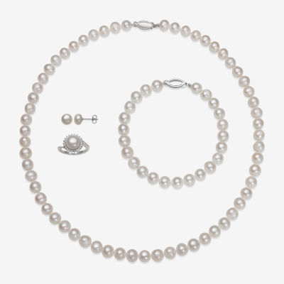 4-pc. Cultured Freshwater Pearl Sterling Silver Jewelry Set