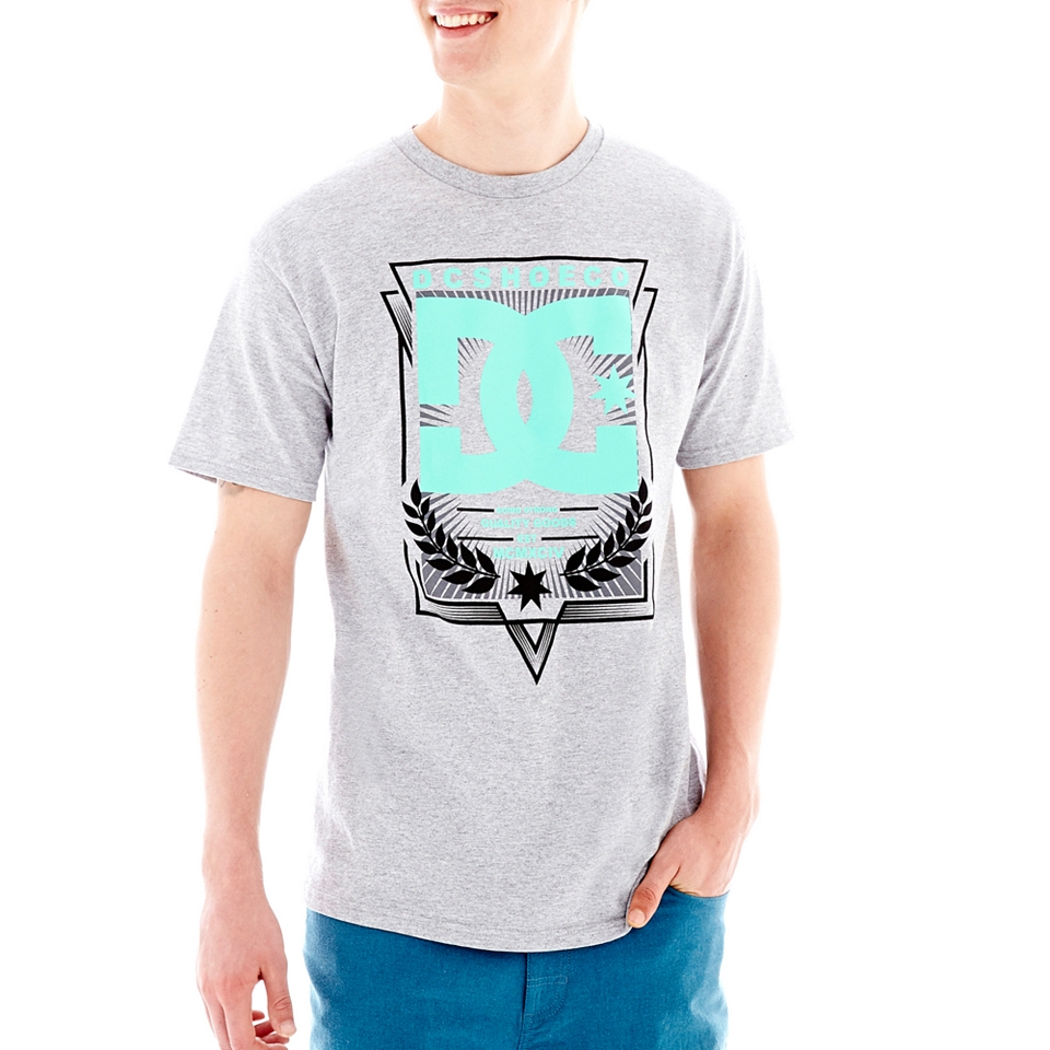 Dc Shoes DC Graphic Tee, Grey, Mens