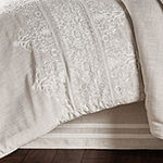 Queen Street Leanna 4-pc. Damask + Scroll Embroidered Comforter Set