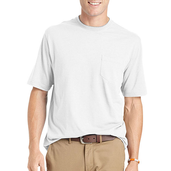 IZOD Saltwater Double Jersey Crewneck T-Shirt, Color: Bright White ...
