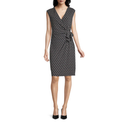 liz claiborne short sleeve sheath dress