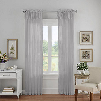 Elrene Home Fashions Jolie Crushed, Jcpenney Living Room Sheer Curtains