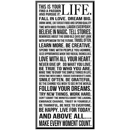 This Is Your Life Print Wall Art | Mycast