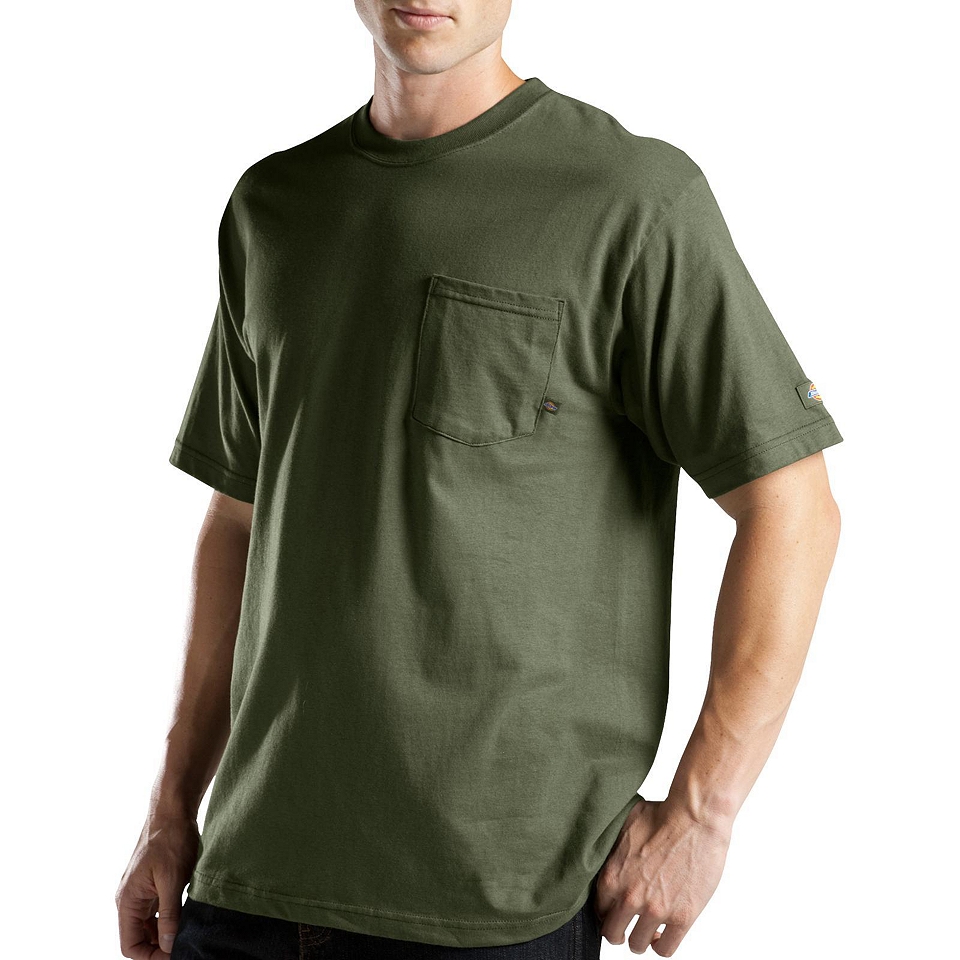 Dickies Short Sleeve Performance T Shirt Big and Tall, Moss, Mens