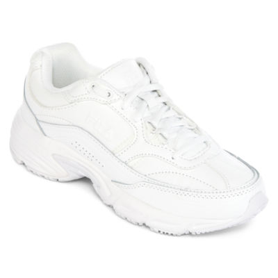 fila slip resistant shoes white