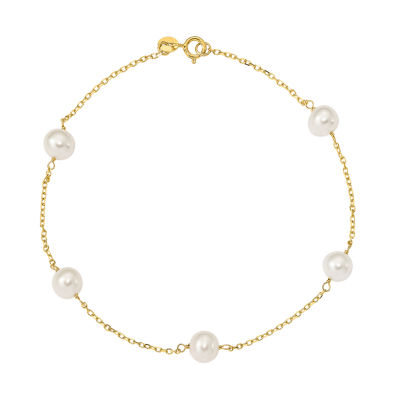 14K Gold 9 Inch Solid Round Ankle Bracelet - JCPenney