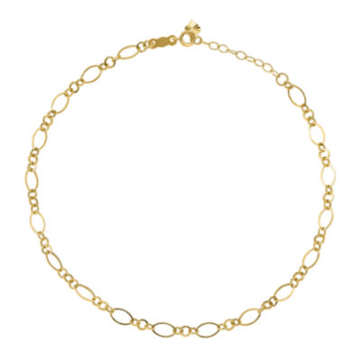 10 inch gold ankle bracelet