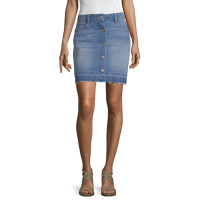 jcpenney womens denim skirts