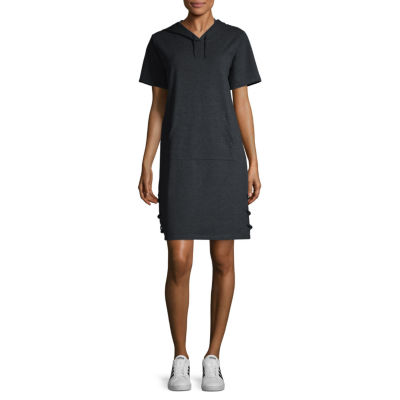 short sleeve hoodie dress