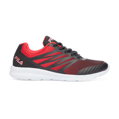 fila red running shoes