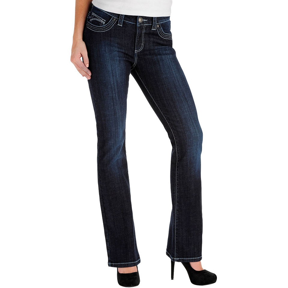 Lee Slender Secret Thickstitch Bootcut Jeans, Nile, Womens