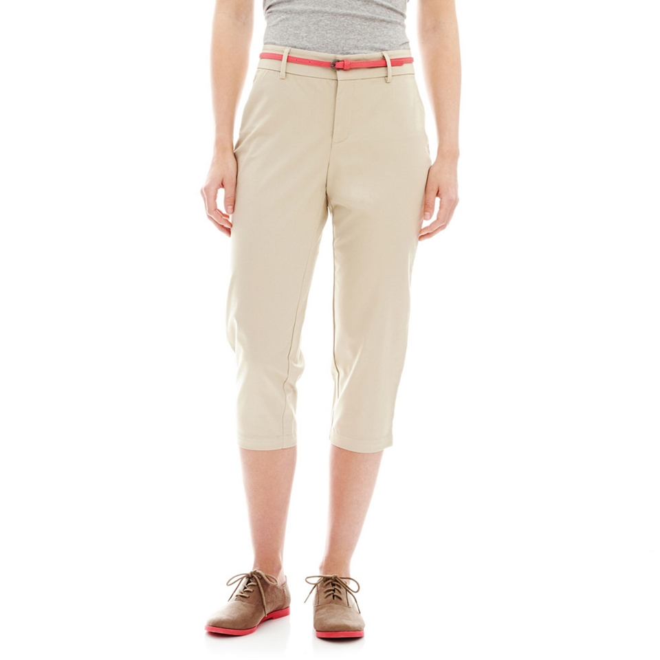 Dockers Hello Smooth Twill Capris, Feather, Womens