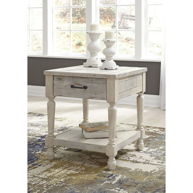 Shawnalore Rectangular End Table White - Signature Design by Ashley