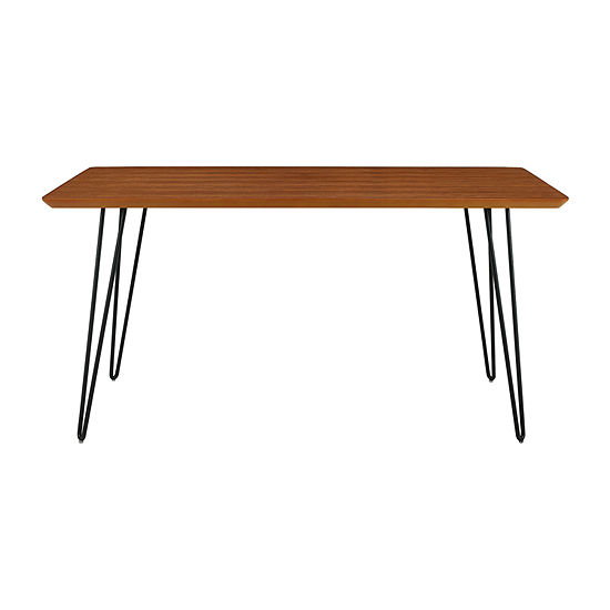 Square Hairpin Leg Dining Table Color Walnut Jcpenney