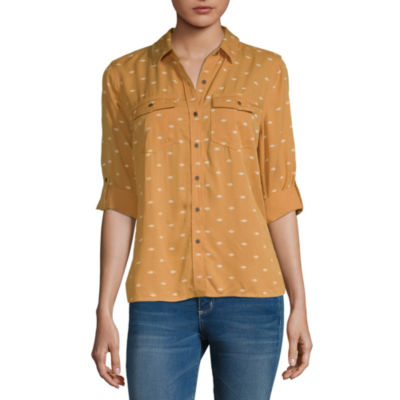 jcpenney yellow blouse