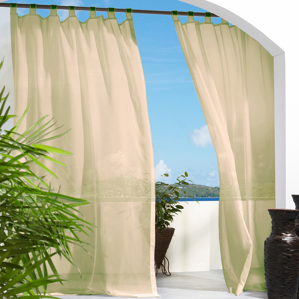 Escape Hook and Loop Tab Top Outdoor Curtain Panel