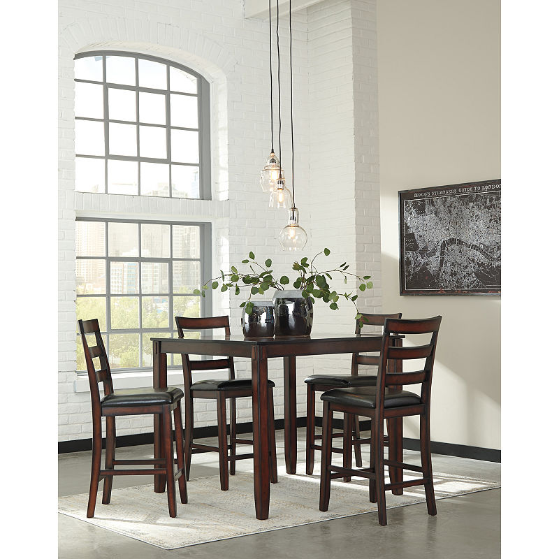 Ashley Dining Table Set Brown