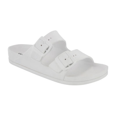 mia white sandals