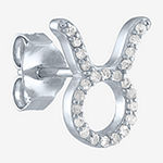 Diamond Addiction "Taurus" Diamond Accent Lab Created White Diamond Sterling Silver Single Earrings