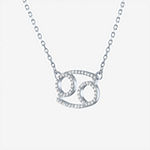 Diamond Addiction "Cancer" Womens 1/5 CT. T.W. Lab Grown White Diamond Sterling Silver Pendant Necklace