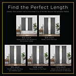 Home Expressions Rhett Light-Filtering Rod Pocket Set of 2 Curtain Panel