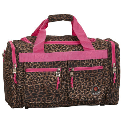 animal print duffle bag