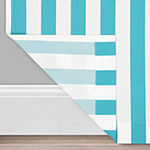 Waverly Solstice Stripe Light-Filtering Grommet Top Single Outdoor Curtain Panel