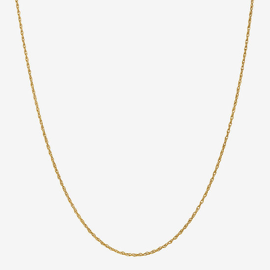 18K Gold Solid Rope Chain Necklace