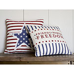 Layerings Americana Friends and Family Square Throw Pillow