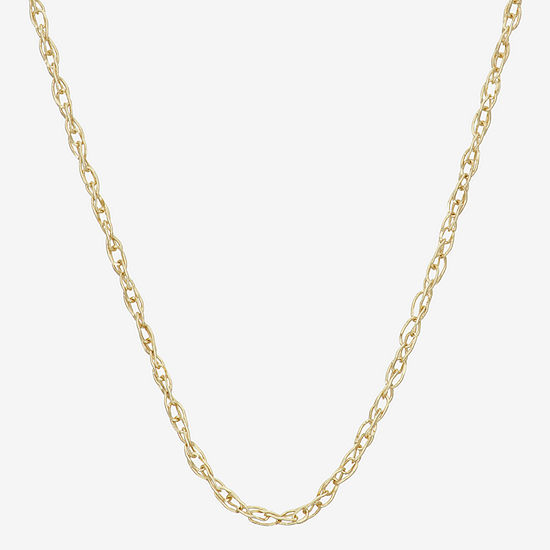 14K Gold 18 Inch Solid Link Chain Necklace