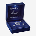 Sparkle Allure Light Up Box Grandma 2-pc. Cubic Zirconia Pure Silver Over Brass Jewelry Set