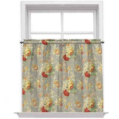 Waverly Sanctuary Rose Rod Pocket Window Tiers Jcpenney
