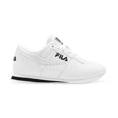 fila white and black shoes