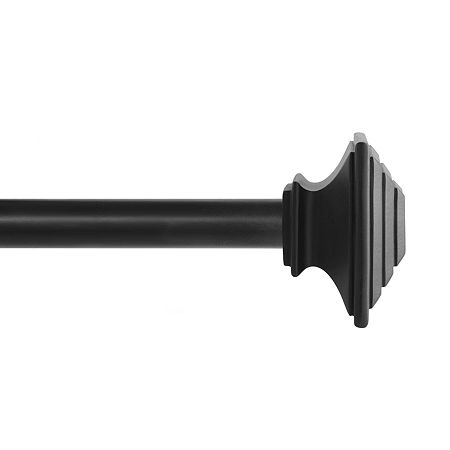 Kenney Claremont Misson 1 IN Curtain Rod, One Size , Black