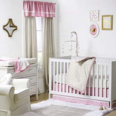 The Peanut Shell Peanut Shell Mix And Match 4 Pc Geometric Crib