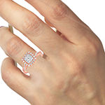 Womens 1/2 CT. T.W. Genuine White Diamond 14K Two Tone Gold Engagement Ring