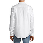 St. John's Bay Performance Oxford Dexterity Mens Adaptive Classic Fit Long Sleeve Button-Down Shirt