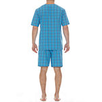 Residence Mens Tall 2-pc. Short Sleeve Shorts Pajama Set
