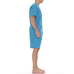 Residence Mens Tall 2-pc. Short Sleeve Shorts Pajama Set