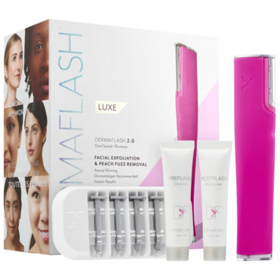 Dermaflash 20 Luxe Facial Exfoliation Peach Fuzz Removal - 