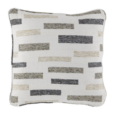 Signature Design By Ashley Crockett Square Throw Pillow Color Blackbrowncream Jcpenney