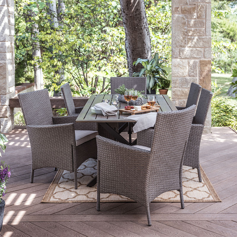 Outdoor Oasis Lakehurst 7-Pc. Patio Dining Set, White