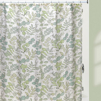 Creative Bath Springtime Shower Curtain, Green And Gray Shower Curtain