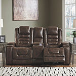 Signature Design by Ashley® Game Zone Power Reclining Loveseat with Console