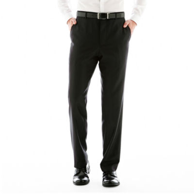 JF J. Ferrar® Boxweave Suit Pants - Slim-Fit, Color: Black Boxweave ...