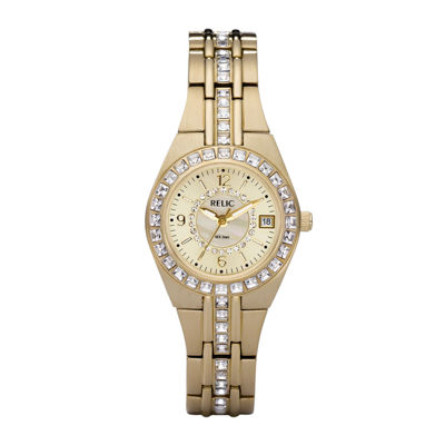 relic women's gold watch